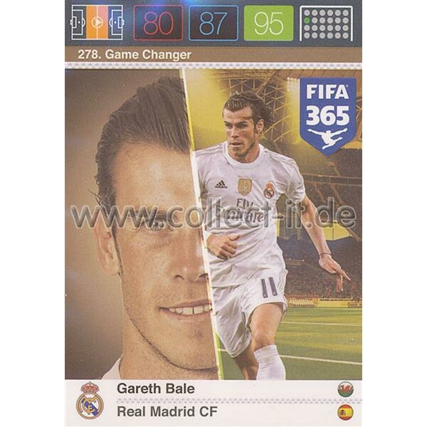 Fifa 365 Cards 2016 278 Gareth Bale - Game Changers