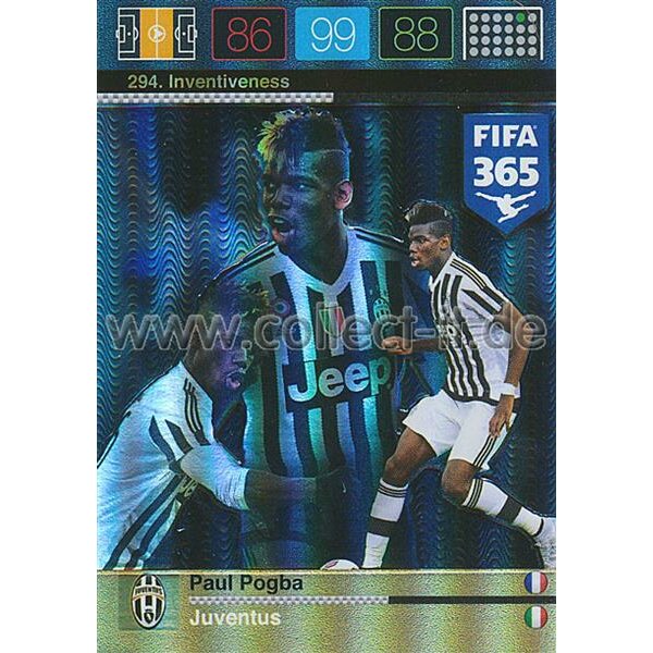 Fifa 365 Cards 2016 294 Paul Pogba - Inventiveness