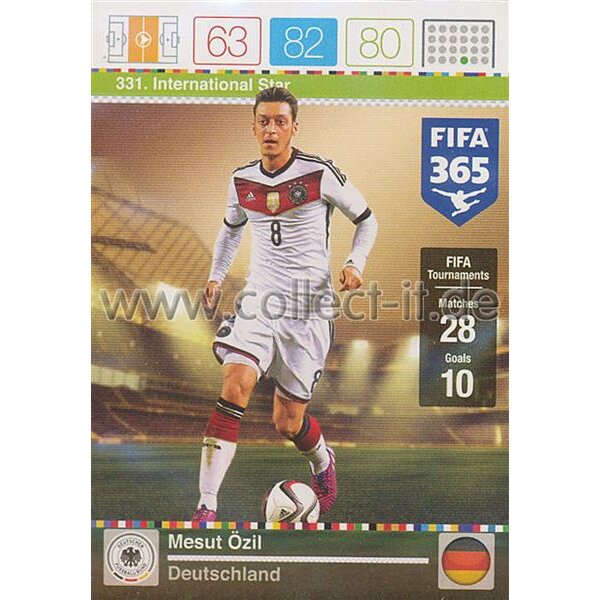 Fifa 365 Cards 2016 331 Mesut Özil - International Stars