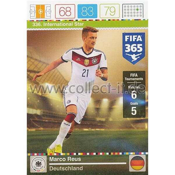 Fifa 365 Cards 2016 336 Marco Reus - International Stars