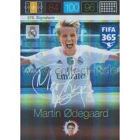 Fifa 365 Cards 2016 375 Martin Odegaard - Signatures