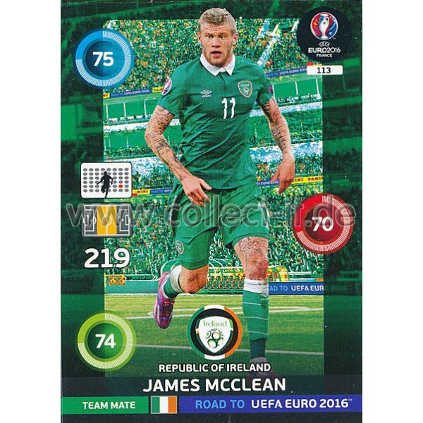 PAD-RTF-113 - James McClean - Base Karte