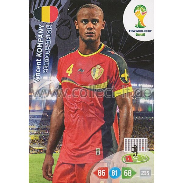 PAD-WM14-029 - Vincent Kompany - Base Card