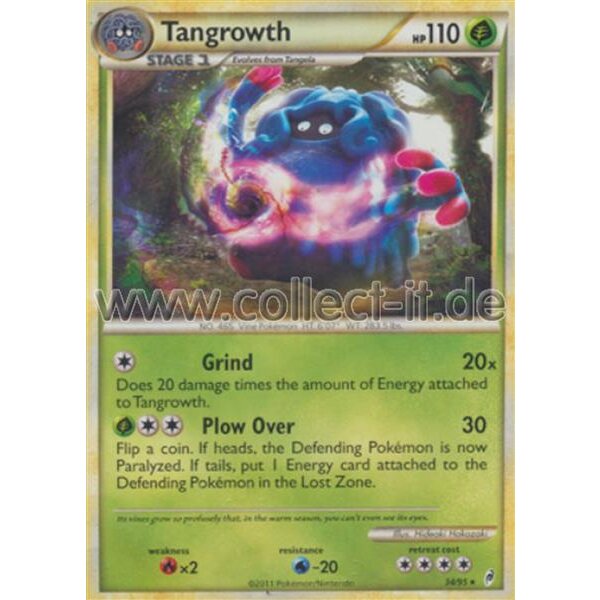 34/95 Tangrowth - Call of Legends - Unlimitiert - Englisch