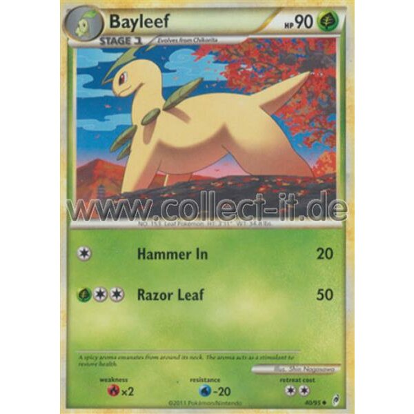 40/95 Bayleef - Call of Legends - Unlimitiert - Englisch