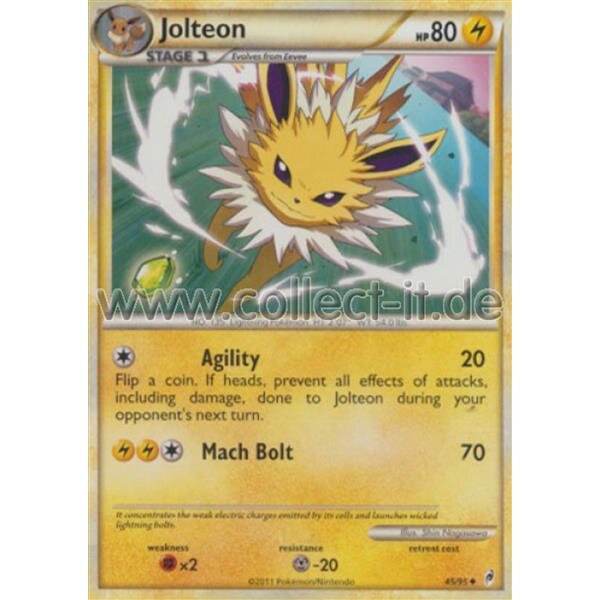 45/95 Jolteon - Call of Legends - Unlimitiert - Englisch