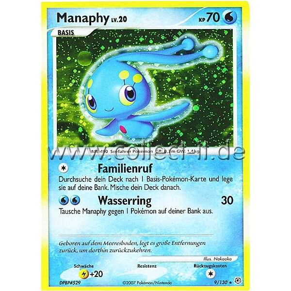 9/130 - Manaphy - Holo