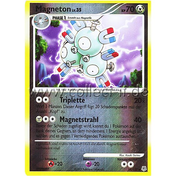 54/130 - Magneton - Reverse Holo