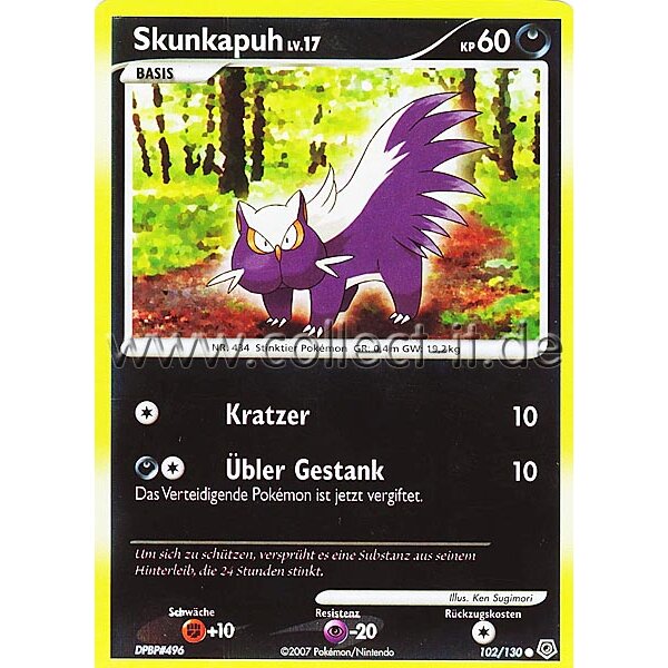 102/130 - Skunkapuh - Reverse Holo