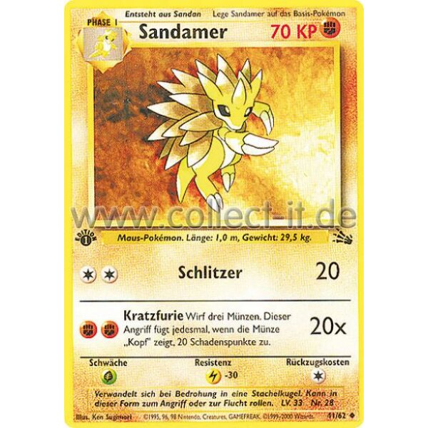 41/62 - Sandamer - 1. Edition