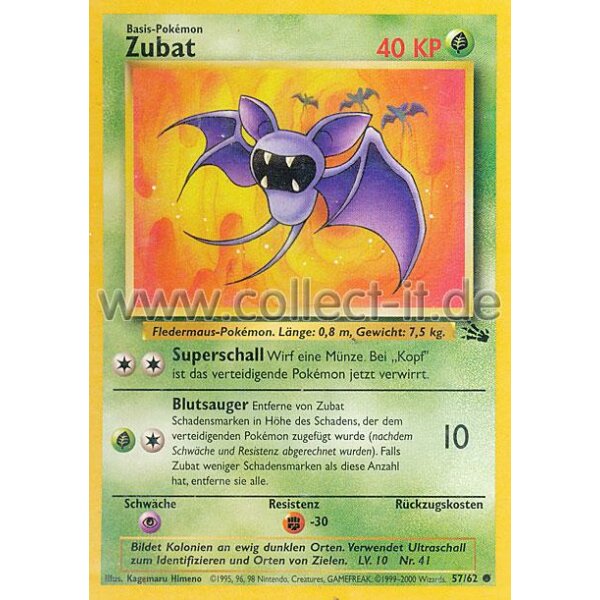 57/62 - Zubat - Unlimitiert