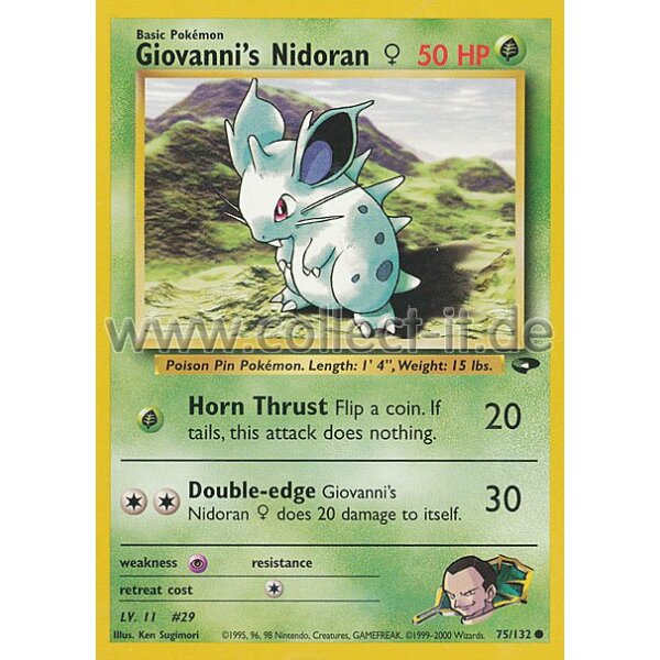 75/132 - Giovanni‘s Nidoran W