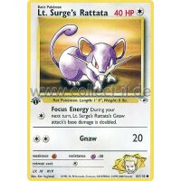 82/132 - Lt. Surge‘s Rattata - Common - Englisch...