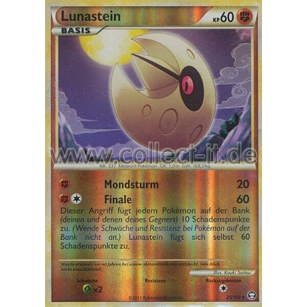 25/102 - Lunastein - Reverse Holo