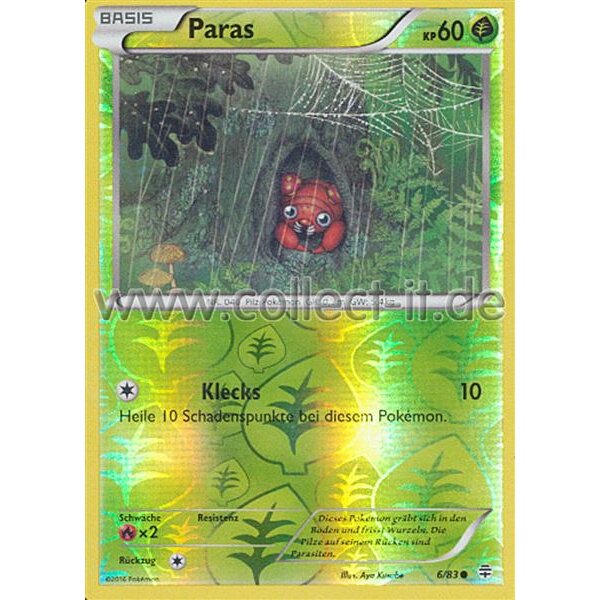 6/83 Paras - Reverse Holo - Generationen