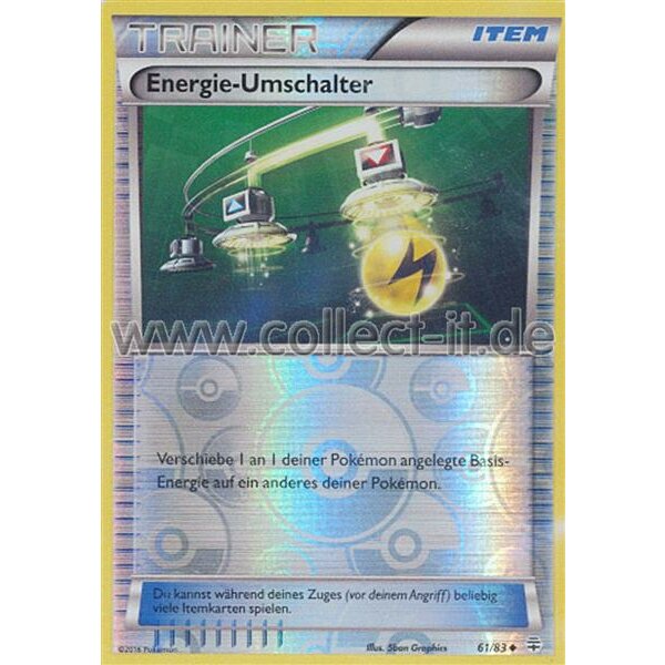 61/83 Trainer - Energie Umschalter - Reverse Holo - Generationen