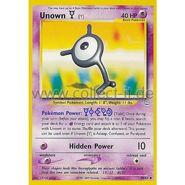 40/64 - Unown Y