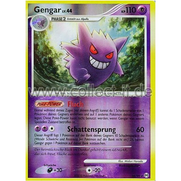 16/99 - Gengar - Reverse Holo