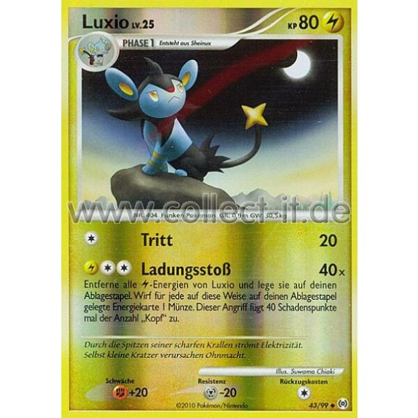 43/99 - Luxio - Reverse Holo