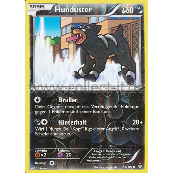 55/101 - Hunduster - Reverse Holo