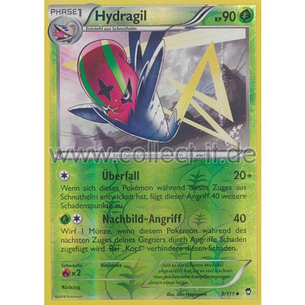 9/111 - Hydragil - Reverse Holo | XY Fliegende Fäuste