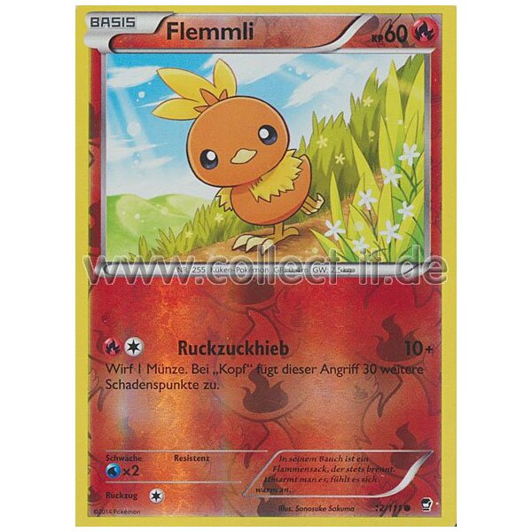 12/111 - Flemmli - Reverse Holo | XY Fliegende Fäuste