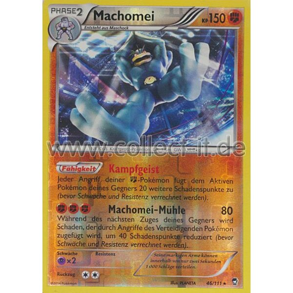 46/111 - Machomei - Reverse Holo | XY Fliegende Fäuste