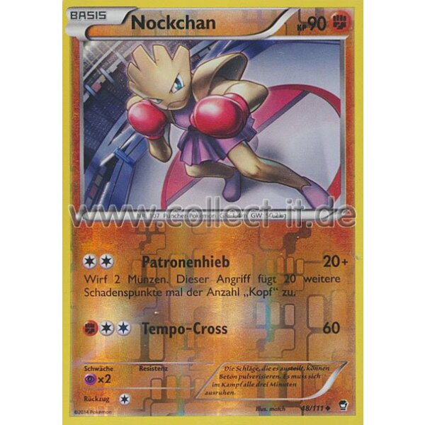 48/111 - Nockchan - Reverse Holo | XY Fliegende Fäuste