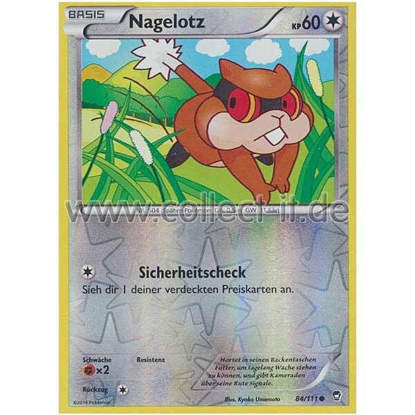 84/111 - Nagelotz - Reverse Holo | XY Fliegende Fäuste