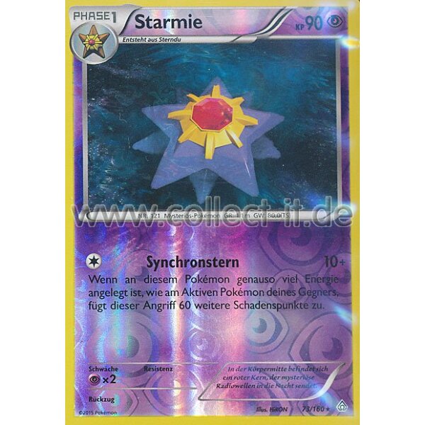 73/160 Starmie - Reverse Holo