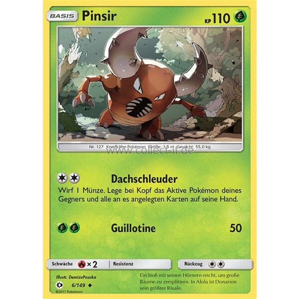 6/149 Pinsir - Sonne und Mond