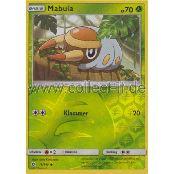 13/149 Mabula - Reverse Holo - Sonne und Mond