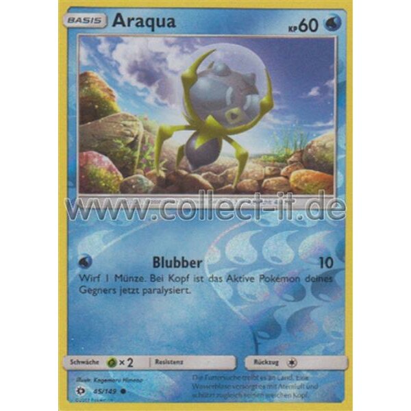 45/149 Araqua - Reverse Holo - Sonne und Mond