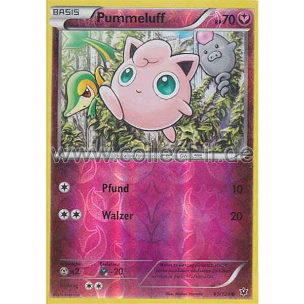 65/124 Pummeluff - XY - Schicksalsschmiede - Reverse Holo