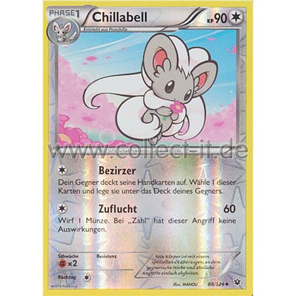 88/124 Chillabell - XY - Schicksalsschmiede - Reverse Holo