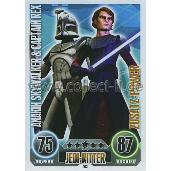 FA103 - ANAKIN SKYWALKER & CAPTAIN REX - Jedi-Ritter - Zusatz-Power - SERIE 1 (2010)