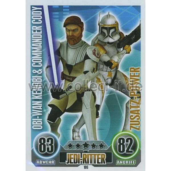 FA106 - OBI-WAN KENOBI & COMMANDER CODY - Jedi-Ritter - Zusatz-Power - SERIE 1 (2010)