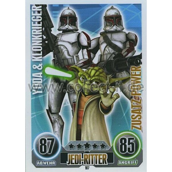 FA107 - YODA & KLONKRIEGER - Jedi-Ritter - Zusatz-Power - SERIE 1 (2010)