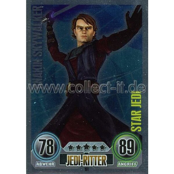 FA151 - ANAKIN SKYWALKER - Jedi-Ritter - Star-Karte - SERIE 1 (2010)