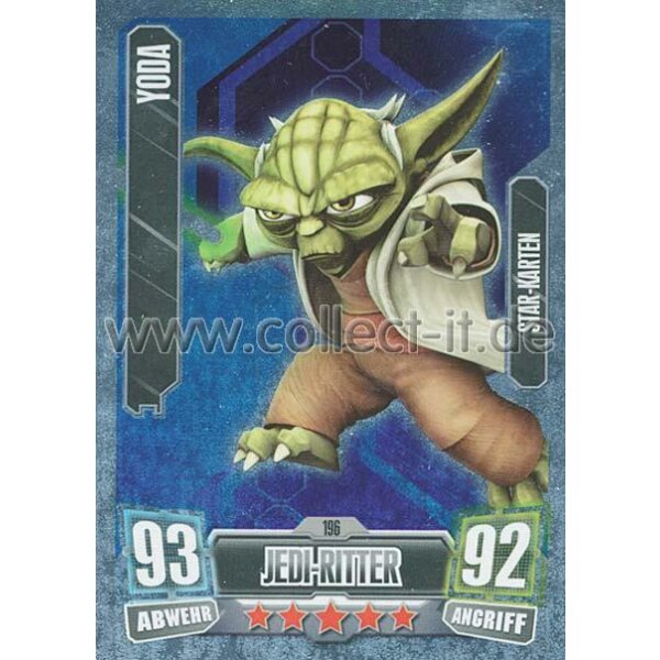 FA2-196 - YODA - Jedi-Ritter - Die Republik - Star-Karte - SERIE 2 (2011)