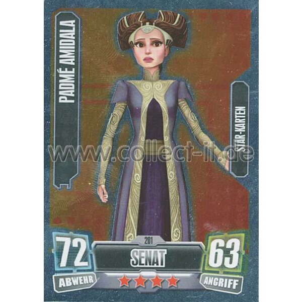 FA2-201 - PADMÉ AMIDALA - Senat - Die Republik - Star-Karte - SERIE 2 (2011)