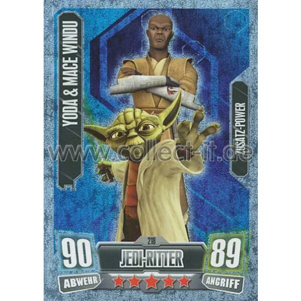 FA2-218 - YODA & MACE WINDU - Jedi-Ritter - Die Republik - Zusatz-Power - SERIE 2 (2011)