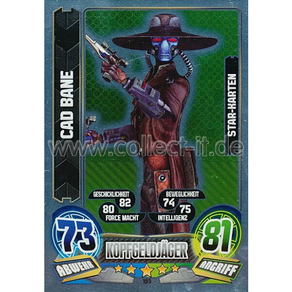 FA5-155 - CAD BANE - Kopfgeldjäger - Die Unterwelt - Star-Karte - Serie 5