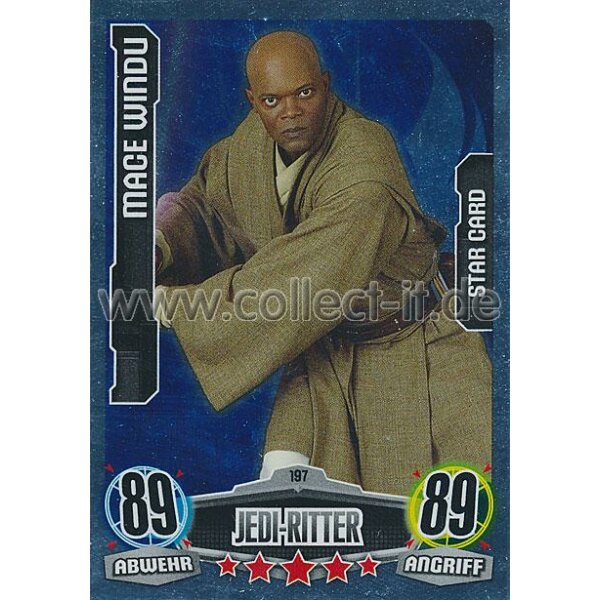 FAMOV1-197 - MACE WINDU - Star Card - Jedi-Ritter - Die Republik