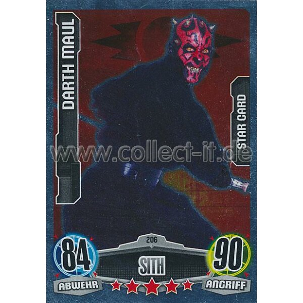 FAMOV1-206 - DARTH MAUL - Star Card - Sith - Separatist