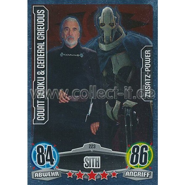 FAMOV1-223 - COUNT DOOKU & GENERAL GRIEVOUS - Zusatz-Power - Sith - Separatist