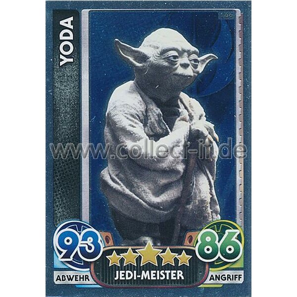 FAMOV4 - 166 - Yoda - Jedi-Meister - Spiegelfolienkarten