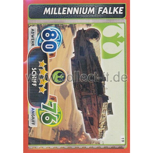 FAMOV4 - S19 - Milleniumfalke - Schiff - Der Widerstand - Spezial Karte
