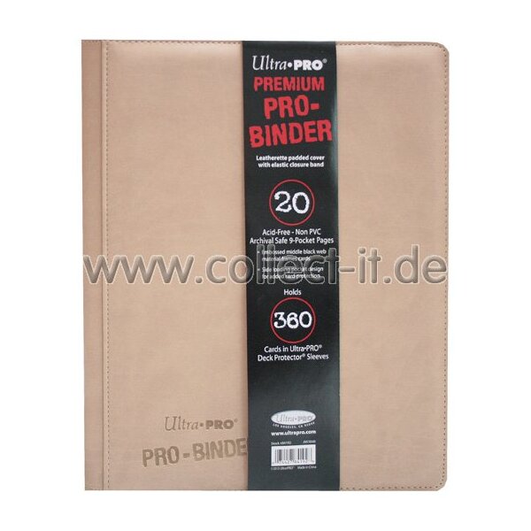 Ultra Pro Premium Pro-Binder - Sammelalbum DIN A4 Beige