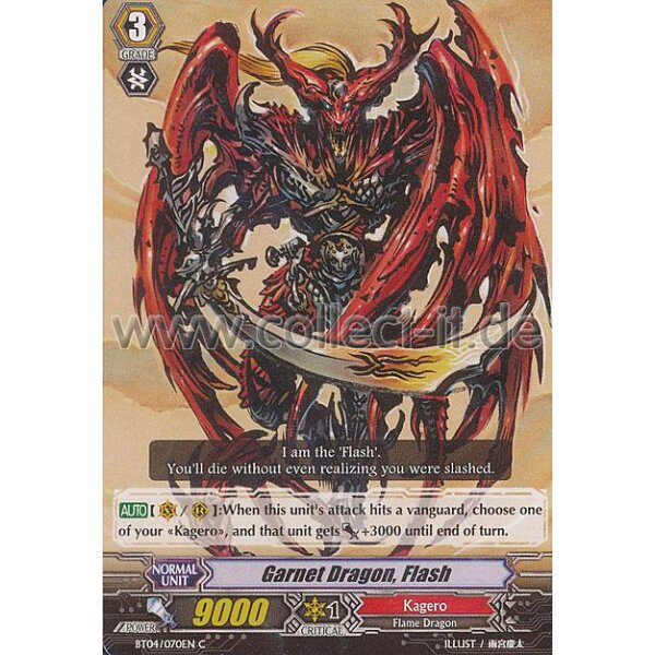 BT04/070 - Garnet Dragon, Flash